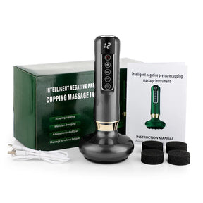 ThermaCupp Pro - Masajeador 3 en 1 con Ventosas, Calor y Gua Sha