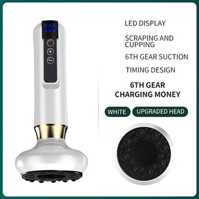 ThermaCupp Pro - Masajeador 3 en 1 con Ventosas, Calor y Gua Sha